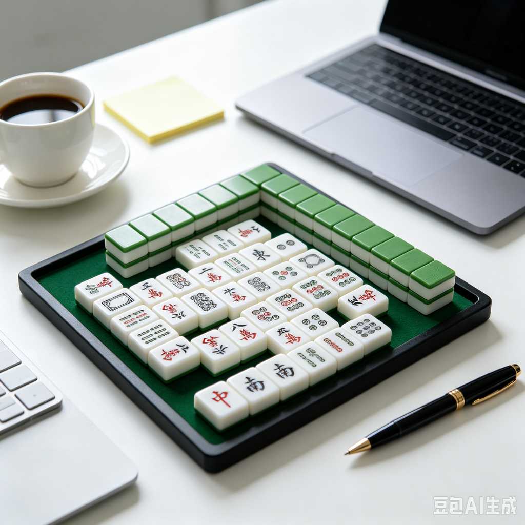 retro vintage mahjong set